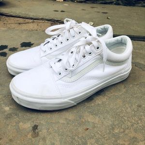 White old skool vans